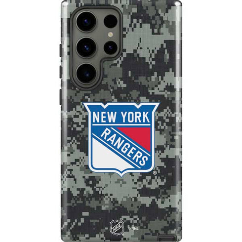 NHL New York Rangers Camo Galaxy S23 Ultra Pro Case
