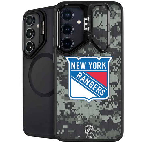 NHL New York Rangers Camo Galaxy S24 FE Kickstand Case