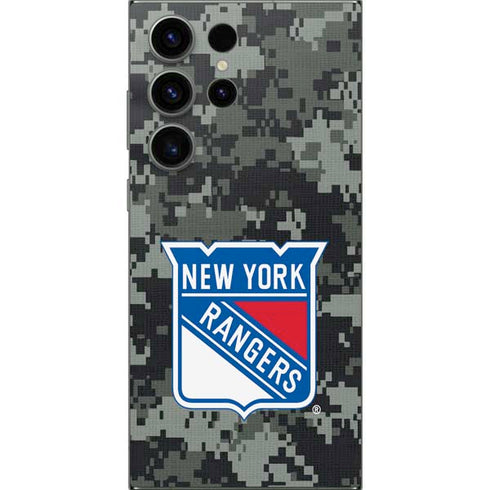 NHL New York Rangers Camo Galaxy S25 Ultra Skin
