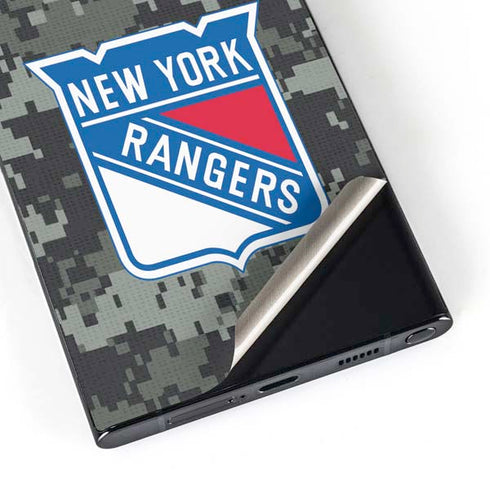 NHL New York Rangers Camo Galaxy S24 Ultra Skin