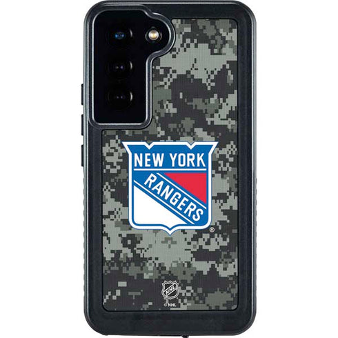 NHL New York Rangers Camo Galaxy S24 Waterproof Case