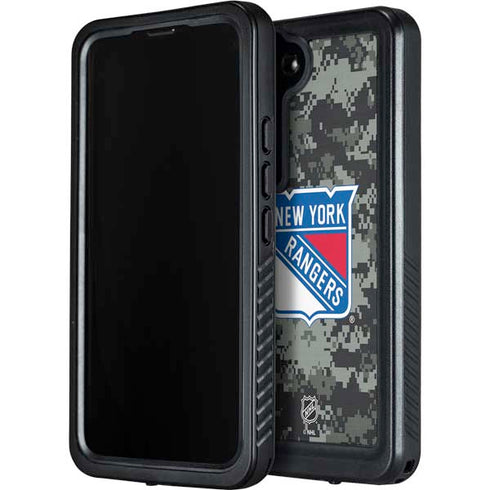 NHL New York Rangers Camo Galaxy S24 Waterproof Case