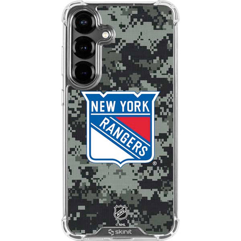 NHL New York Rangers Camo Galaxy S26 Plus Clear Case