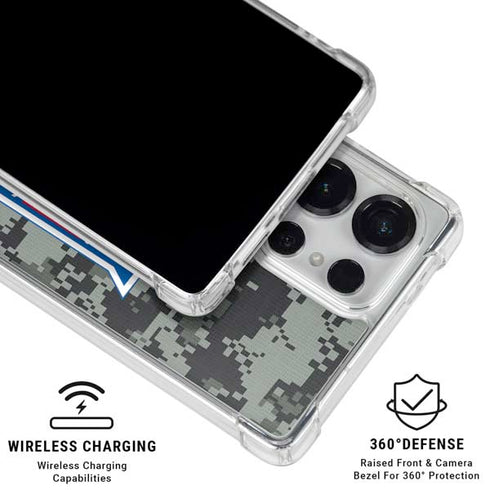 NHL New York Rangers Camo Galaxy S26 Ultra Clear Case