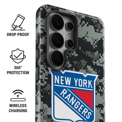 NHL New York Rangers Camo Galaxy S26 Ultra Impact Case