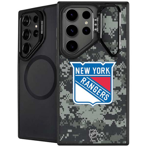 NHL New York Rangers Camo Galaxy S26 Ultra Kickstand Case