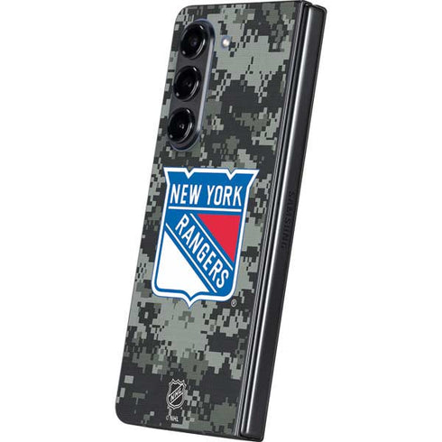 NHL New York Rangers Camo Galaxy Z Fold5 5G Skin