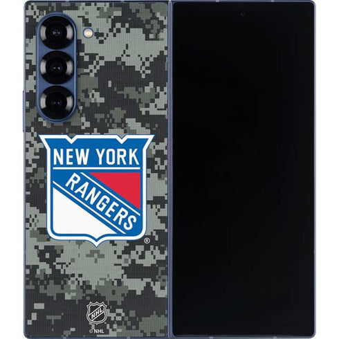 NHL New York Rangers Camo Galaxy Z Fold6 Skin