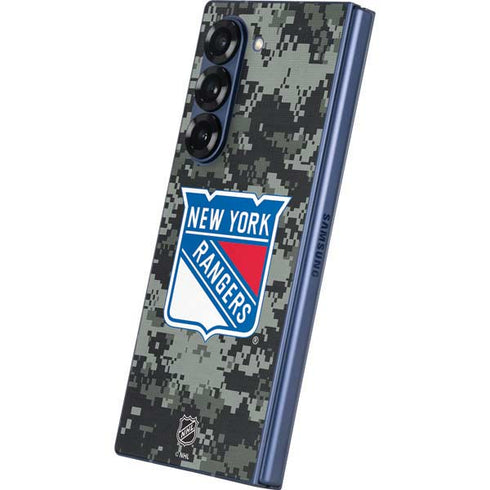 NHL New York Rangers Camo Galaxy Z Fold6 Skin