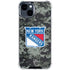 NHL New York Rangers Camo iPhone 15 Clear Case