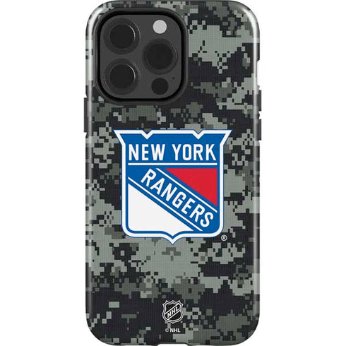 NHL New York Rangers Camo iPhone 15 Pro Impact Case