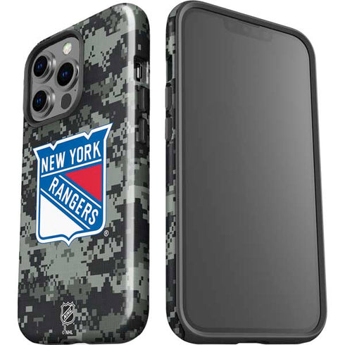 NHL New York Rangers Camo iPhone 15 Pro Impact Case