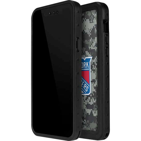 NHL New York Rangers Camo iPhone 15 Pro Waterproof Case