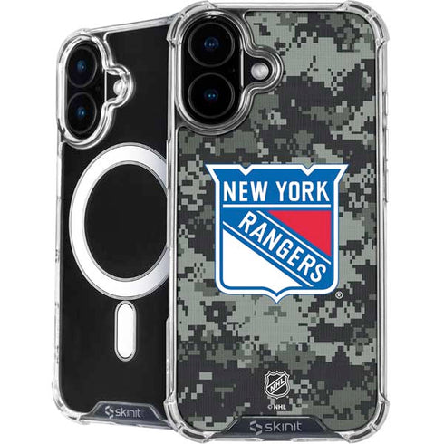 NHL New York Rangers Camo iPhone 16 MagSafe Case
