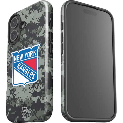 NHL New York Rangers Camo iPhone 16 Plus Impact Case