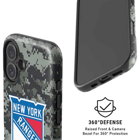 NHL New York Rangers Camo iPhone 16 Plus Magsafe Impact Case