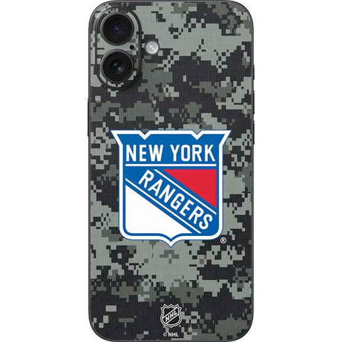 NHL New York Rangers Camo iPhone 16 Plus Skin