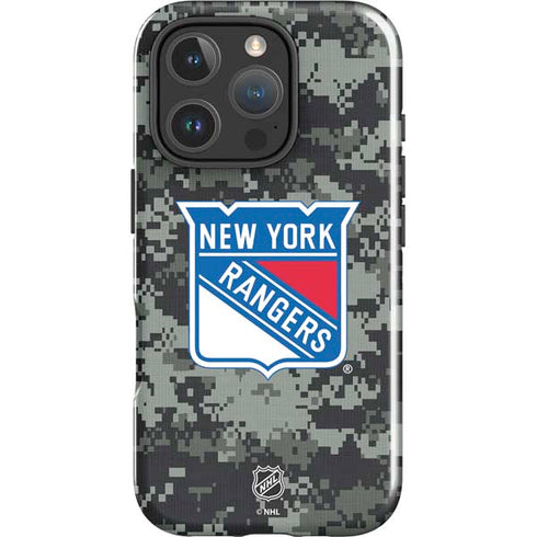 NHL New York Rangers Camo iPhone 16 Pro Impact Case