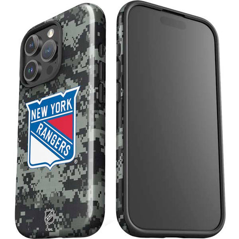 NHL New York Rangers Camo iPhone 16 Pro Impact Case