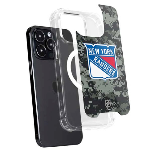 NHL New York Rangers Camo iPhone 16 Pro MagSafe Case