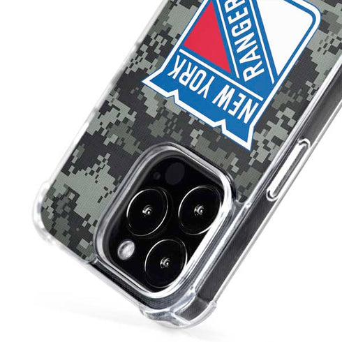 NHL New York Rangers Camo iPhone 16 Pro MagSafe Case