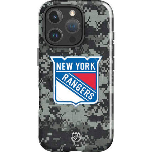 NHL New York Rangers Camo iPhone 16 Pro Magsafe Impact Case