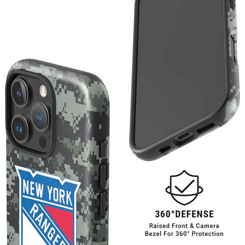 NHL New York Rangers Camo iPhone 16 Pro Magsafe Impact Case