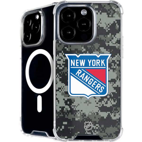 NHL New York Rangers Camo iPhone 16 Pro Max MagSafe Case
