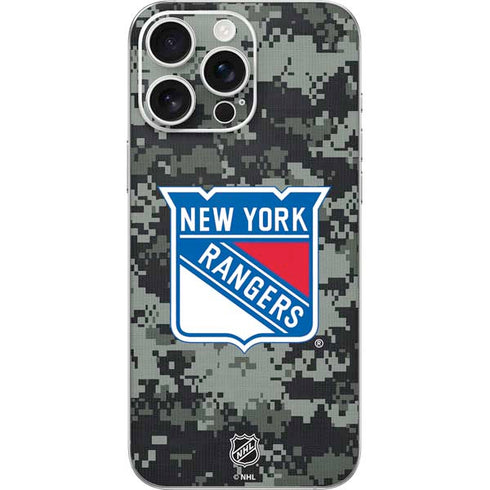 NHL New York Rangers Camo iPhone 16 Pro Max Skin