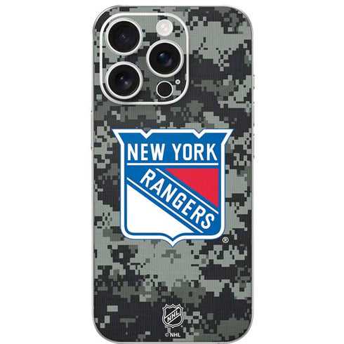 NHL New York Rangers Camo iPhone 16 Pro Skin