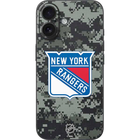 NHL New York Rangers Camo iPhone 16 Skin