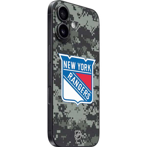 NHL New York Rangers Camo iPhone 16 Skin