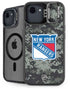 NHL New York Rangers Camo iPhone 16e Kickstand Case