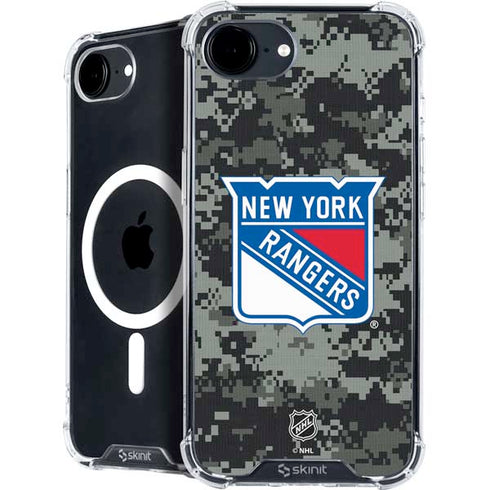 NHL New York Rangers Camo iPhone 16e MagSafe Case