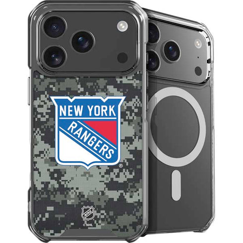 NHL New York Rangers Camo iPhone 18 Pro MagSafe Case