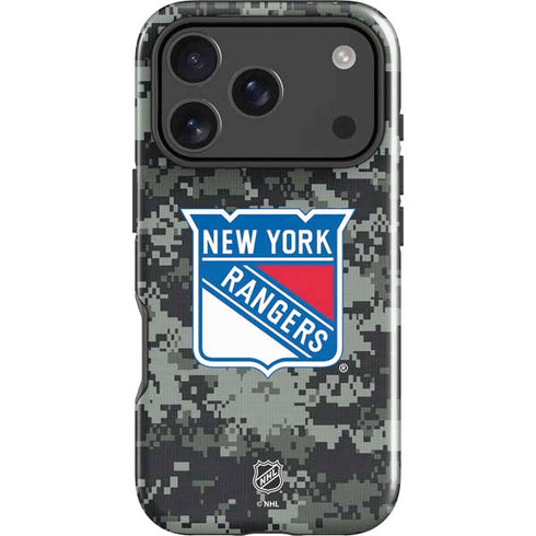 NHL New York Rangers Camo iPhone 18 Pro Max Impact Case