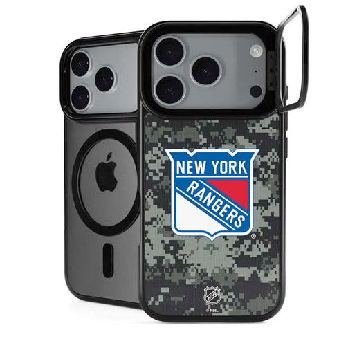 NHL New York Rangers Camo iPhone 18 Pro Max Kickstand Case