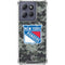 NHL New York Rangers Camo Moto G 5G (2025) Clear Case