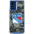 NHL New York Rangers Camo Moto G 5G (2024) Clear Case