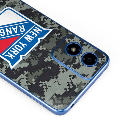 NHL New York Rangers Camo Moto G Play 4G (2024) Skin
