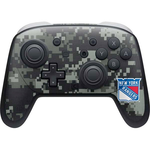 NHL New York Rangers Camo Nintendo Switch 2 (2025) Pro Controller Skin