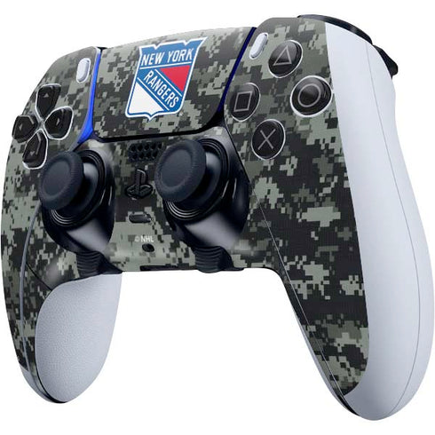 NHL New York Rangers Camo PS5 DualSense Edge Pro Controller Skin