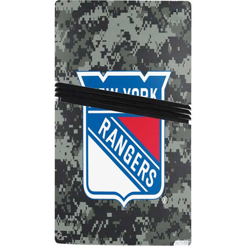 NHL New York Rangers Camo PS5 Pro Bundle Skin