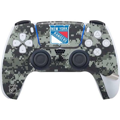 NHL New York Rangers Camo PS5 Pro Bundle Skin