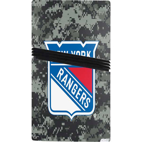 NHL New York Rangers Camo PS5 Pro Console Skin