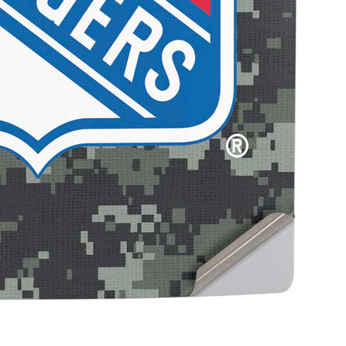 NHL New York Rangers Camo PS5 Pro Disk Console Skin