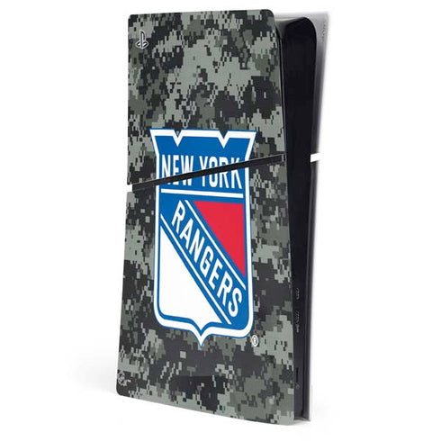 NHL New York Rangers Camo PlayStation PS5 Skins