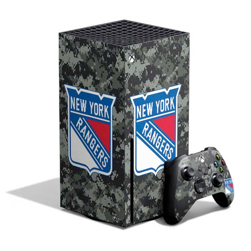 NHL New York Rangers Camo Xbox Series X Bundle Skin