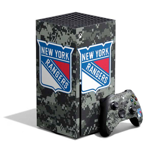 NHL New York Rangers Camo Xbox Series X Skins