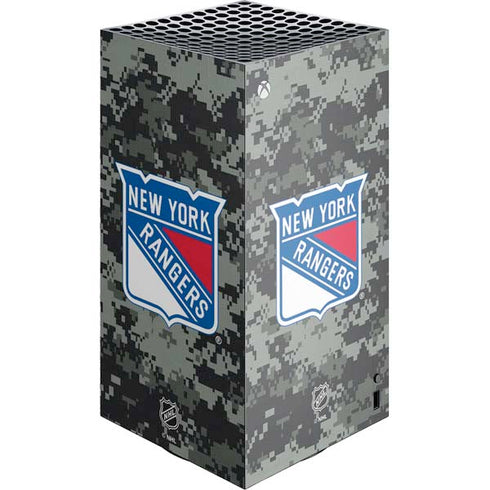 NHL New York Rangers Camo XBox Series X Digital Edition Console Skin